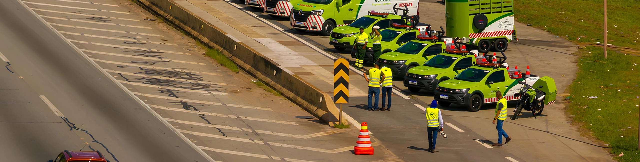 Ambulâncias estacionadas